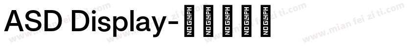 ASD Display字体转换